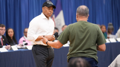 Eric Adams, alcalde de Nueva York, en un evento el 27 de febrero de 2024.