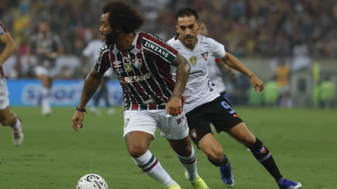 Marcelo, durante la final de la Recopa Sudamericana en el estadio Maracaná, el 29 de febrero de 2024.