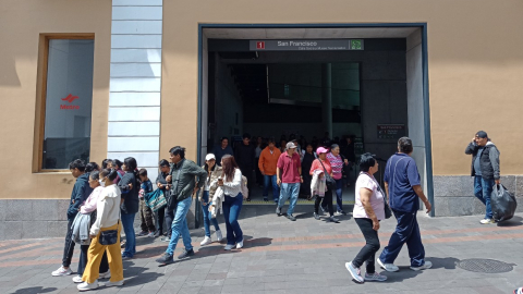 Entrada de la estación San Francisco.