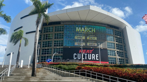 Vista panorámica del Kaseya Center de Miami, el 7 de marzo de 2024.