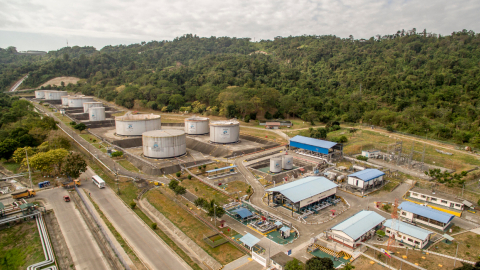 Estación de Esmeraldas de la petrolera estatal Petroecuador. 