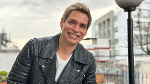 Carlos Baute en su visita a Ecuador para los conciertos de Carlos Vives, en marzo del 2024.