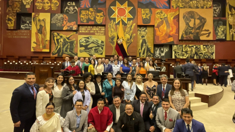 La bancada correísta se mostró, hasta la votación del 21 de marzo, como la más solida de la Asamblea.