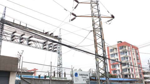 Imagen referencial de la subestación eléctrica La Floresta, en Quito.