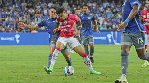 Emelec se enfrentó a Independiente del Valle en el estadio George Capwell, el 31 de marzo de 2024.