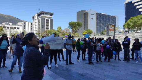 Protesta de proveedores del Estado por atrasos en los pagos, enero de 2024.