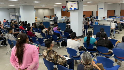 Oficinas del Servicio de Rentas Internas (SRI) en Cuenca, en abril de 2024.