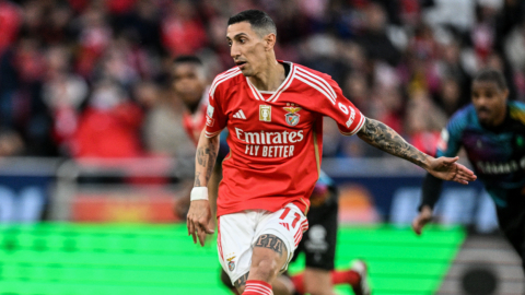 Ángel Di María, durante un partido del Benfica, el 29 de marzo de 2024.