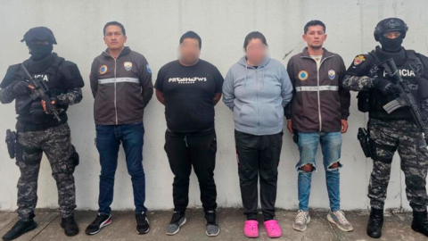 Una pareja conformada por un ecuatoriano y una venezolana fue detenida en Quito por el delito de extorsión.