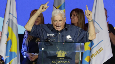 El expresidente panameño Ricardo Martinelli, sentenciado por el caso Odebrecht, en una imagen de archivo. 