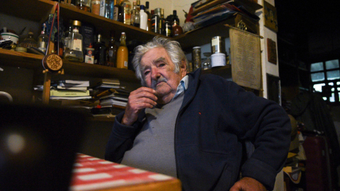 El expresidente de Uruguay, José Mujica, en una entrevista en su hogar, abril de 2024.