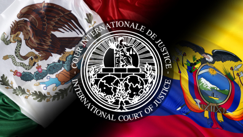 Ecuador y México se demandaron mutuamente ante la Corte Internacional de Justicia en abril de 2024.