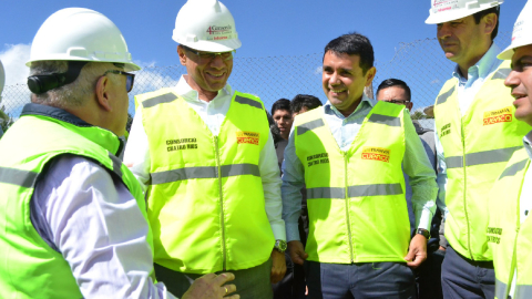 El exvicepresidente Jorge Glas y el exministro Walter Solis en una fotografía de archivo.