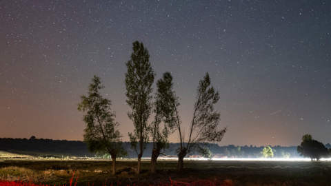 Imagen referencial de la lluvia de estrellas, Las Perseidas, en agosto de 2023.