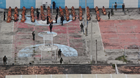 Requisa en cárcel El Rodeo, de Portoviejo, el 2 de mayo de 2024.