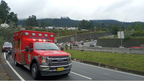 Accidente de tránsito en la Ruta Viva, el 5 de mayo de 2024.