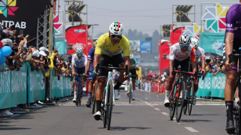 Jonathan Caicedo, campeón de la Vuelta Bantrab, 5 de mayo de 2024.