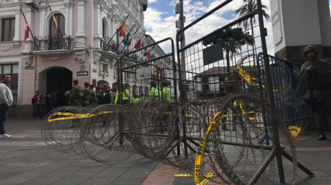 El Palacio de Carondelet la mañana del 4 de octubre del 2019.