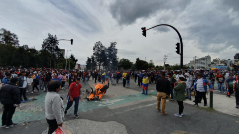 Los indígenas se concentran en El Arbolito, en el centro norte de Quito.