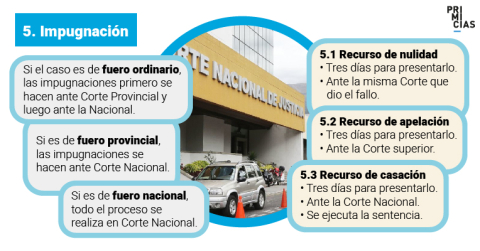 Aunque haya sentencia de primera instancia, la pena se ejecutará cuando pase la casación.