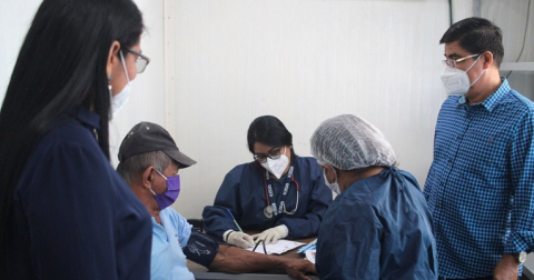 Brigada médica en el cantón Daule (Guayas), a cargo del Municipio.