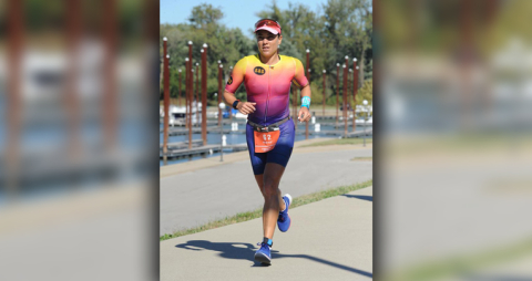 Marialuz Arellano en el Ironman de Louisville.