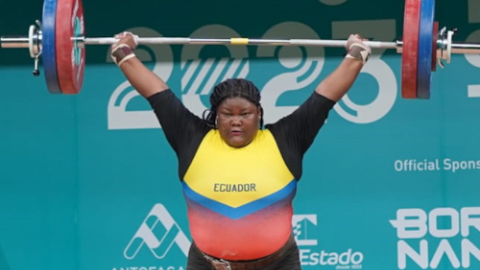 Lisseth Ayoví, durante su participación en los Juegos Panamericanos de Santiago, el 24 de octubre de 2023.