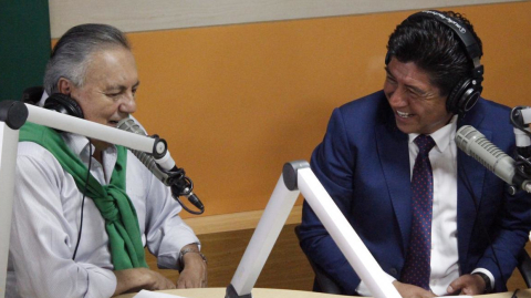 Jorge Yunda se despidió de su programa de radio.