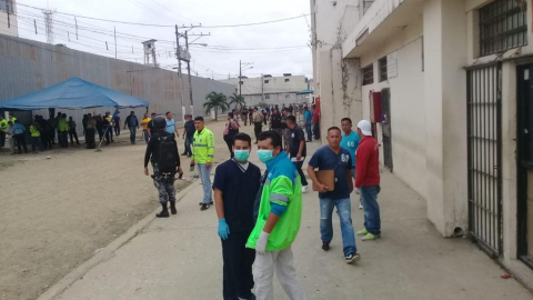 Los reos trataron de adueñarse del Edificio Administrativo de la Penitenciaría. 