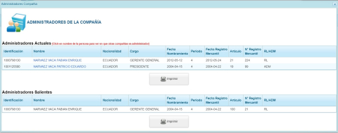 Registro de la empresa Narvaez Vaca en la Superintendencia de Compañías. 