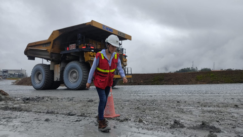 Operaciones en la mina de cobre Mirador, ubicada en Zamora Chinchipe.