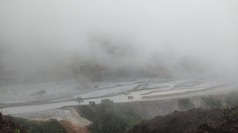 Operaciones en la mina de cobre Mirador, ubicada en Zamora Chinchipe.