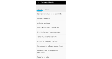 Paso a paso para hacer reclamos en Uber