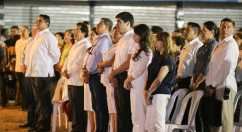 El Vicepresidente en la Misa Campal.