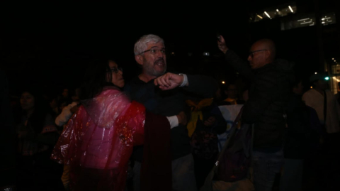 Protestas de los simpatizantes del correísmo.