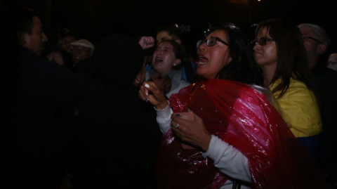 Protestas de los simpatizantes del correísmo.