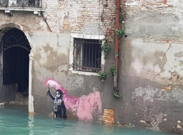 Fachada de uno de los edificios de Venecia. 