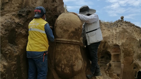 Los bienes arqueológicos permanecen custodiados por las autoridades en Vinces.