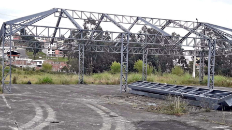 Circo Social de Loja abandonado, junio de 2019.