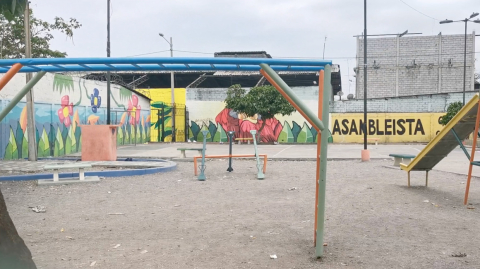 El parque Los Bichos que está ubicado en la cooperativa Santiaguito Roldós. Guayaquil, 17 de octubre de 2021.