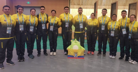 Equipo ecuatoriano de tiro.