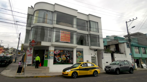 Un local comercial en arriendo en el norte de Quito, el 22 de julio de 2020.