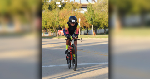 Maríaluz Arellano en el Ironman de Louisville.