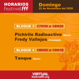 Horarios de "El Festivalff" para este domingo 22 de noviembre.