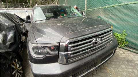 El Toyota Sequioa Platinum que Daniel Salcedo intentó importar.