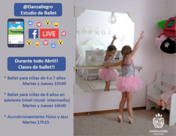 Anuncio de otras clases de ballet, de Danzallegro Estudio de Ballet.
