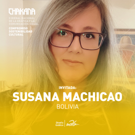 La diseñadora boliviana Susana Machicao, presente en Chakana 2021.