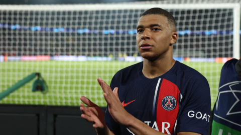 Kylian Mbppé, tras la derrota del PSG frente al Borussia Dortmund por Champions League, este 7 de mayo de 2024.