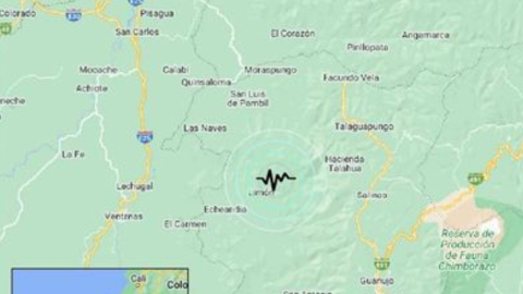 Un temblor ocurrió en el cantón Echeandía, en Bolívar, el 21 de mayo de 2024.