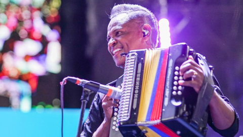 Omar Geles en un concierto, 28 de abril de 2024.